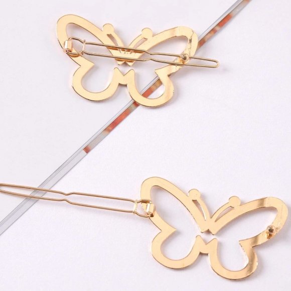 2pcs Butterfly Minimalist Hair Clip - Picture 2 of 2